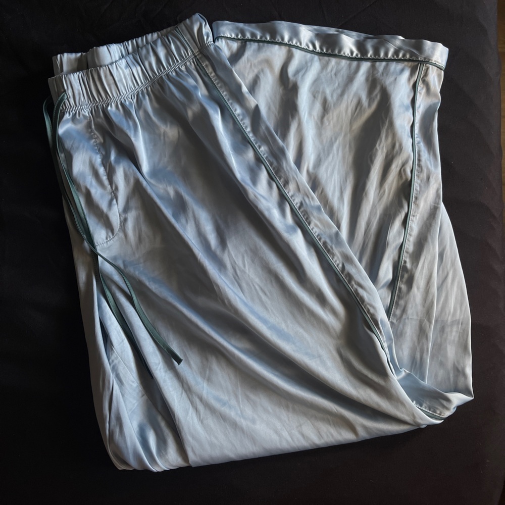Parade Dream Luxe Satin Wide Leg Sleep Pants in Bubble Bath